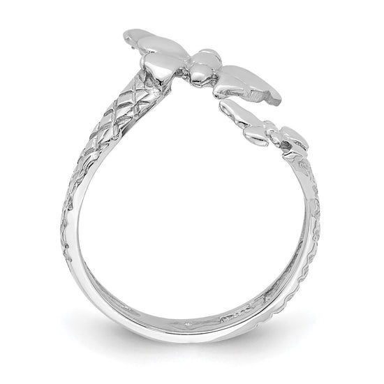 Gold Polished Butterfly Toe Ring