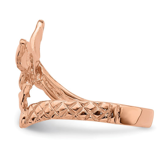 Gold Polished Butterfly Toe Ring