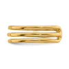 14K Polished 3 Row Toe Ring