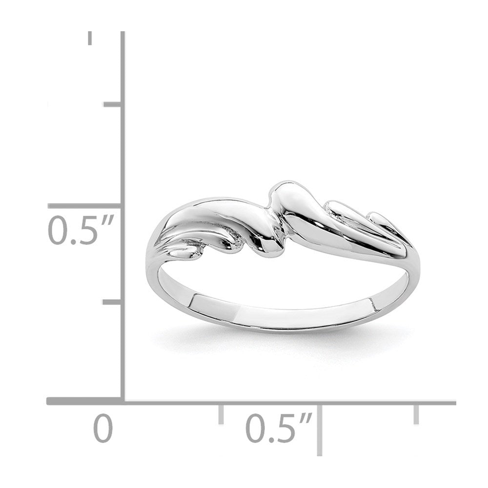 Gold Polished Wave Rings
