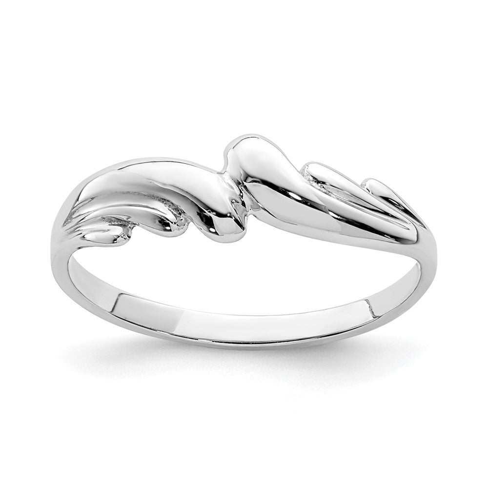 Gold Polished Wave Rings