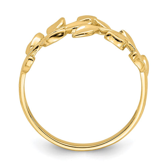Gold Polished Vine Rings