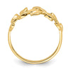 Gold Polished Vine Rings