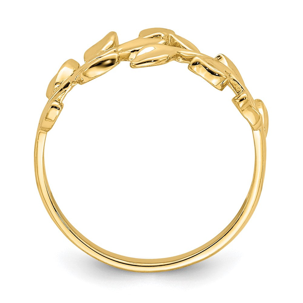 Gold Polished Vine Rings