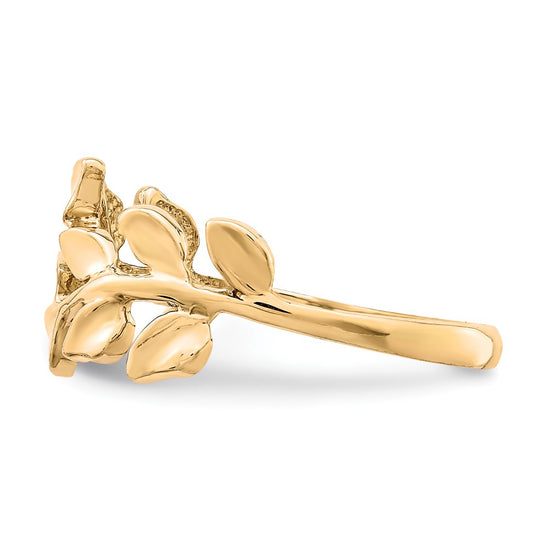 Gold Polished Vine Rings