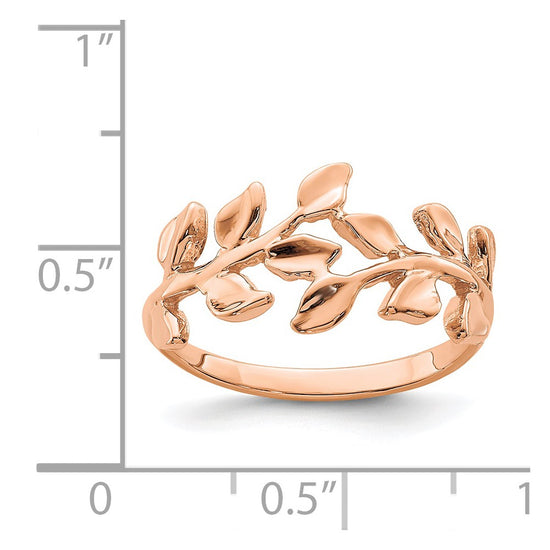 Gold Polished Vine Rings