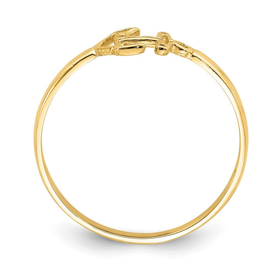 Gold Polished Anchor Rings