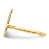14K and White Rhodium Polished Pineapple Ring