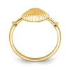 14K Polished Shell Ring