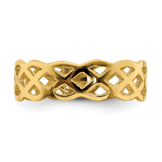 Gold Polished Celtic Knot Rings