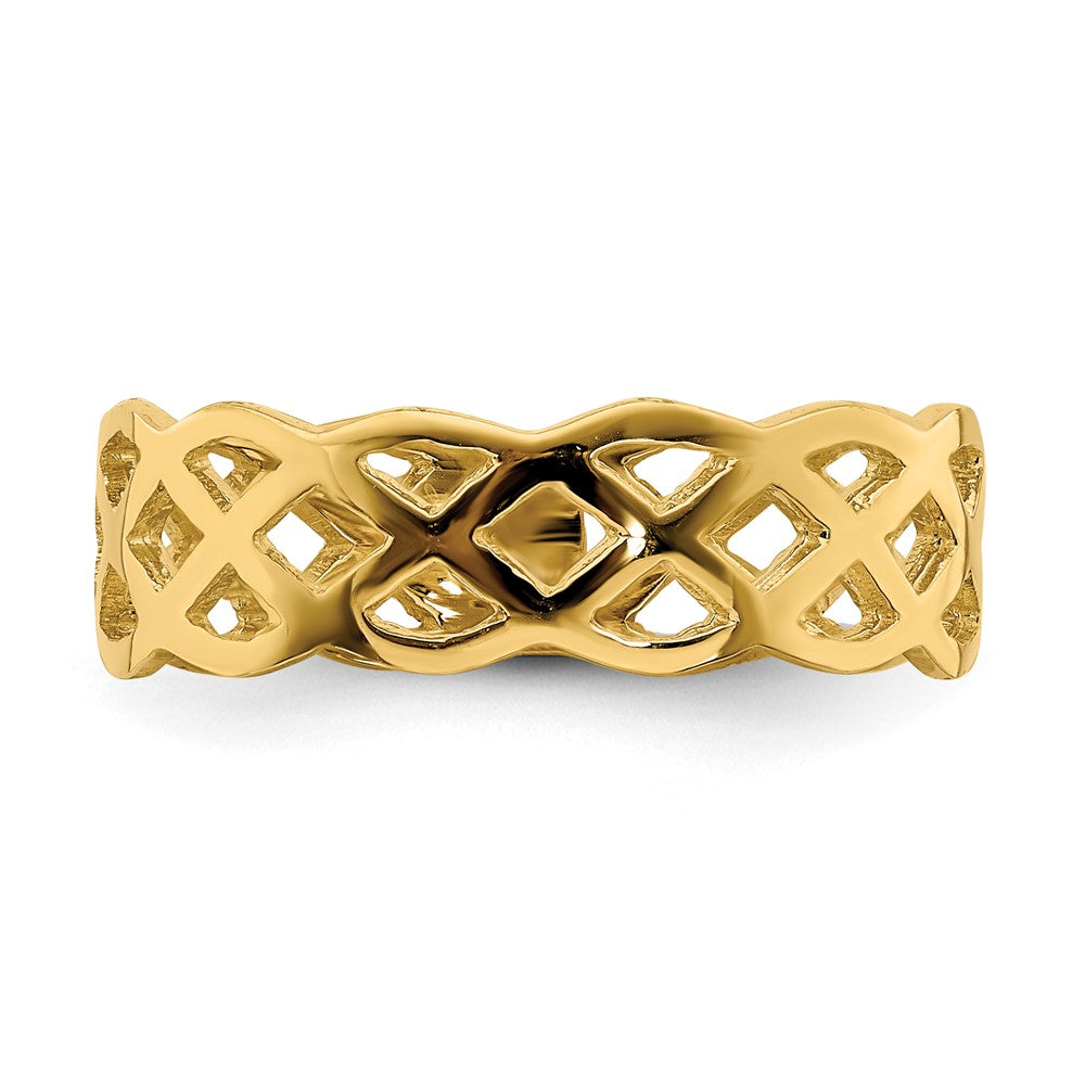 Gold Polished Celtic Knot Rings