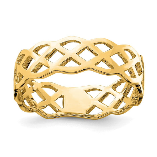 Gold Polished Celtic Knot Rings