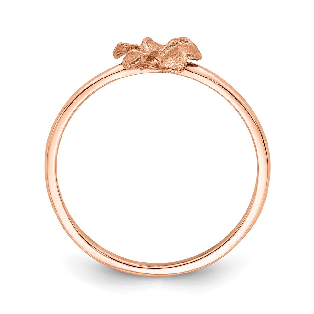 Gold Polished Plumeria Rings