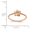 Gold Polished Plumeria Rings