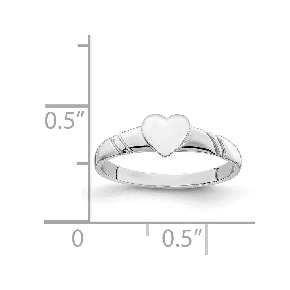 Gold Polished Children's Signet Rings