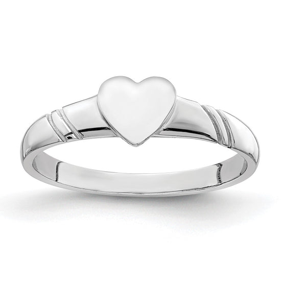 Gold Polished Children's Signet Rings