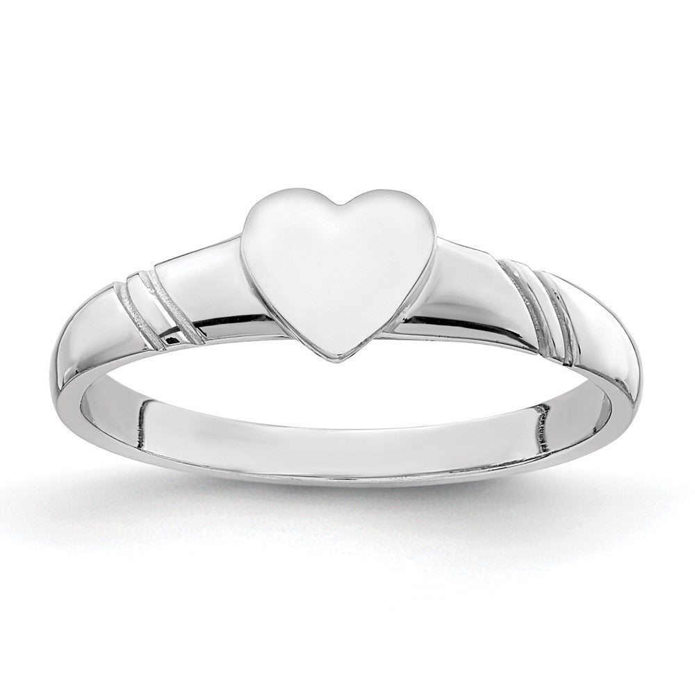 Gold Polished Children's Signet Rings