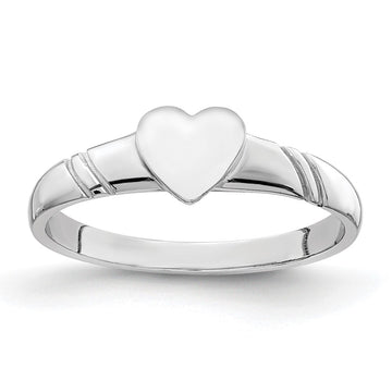 Gold Polished Children's Signet Rings