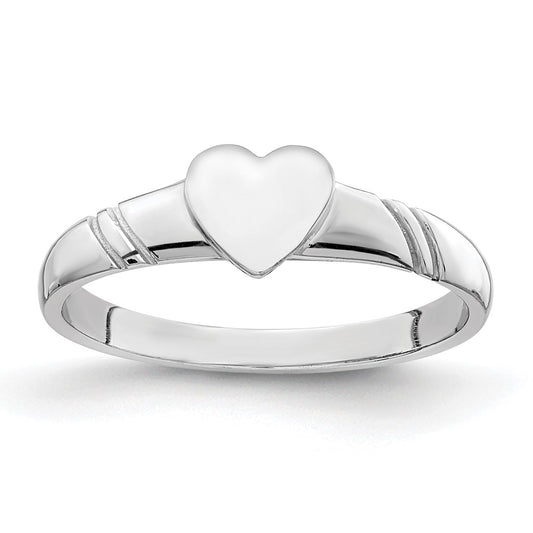 Gold Polished Children's Signet Rings