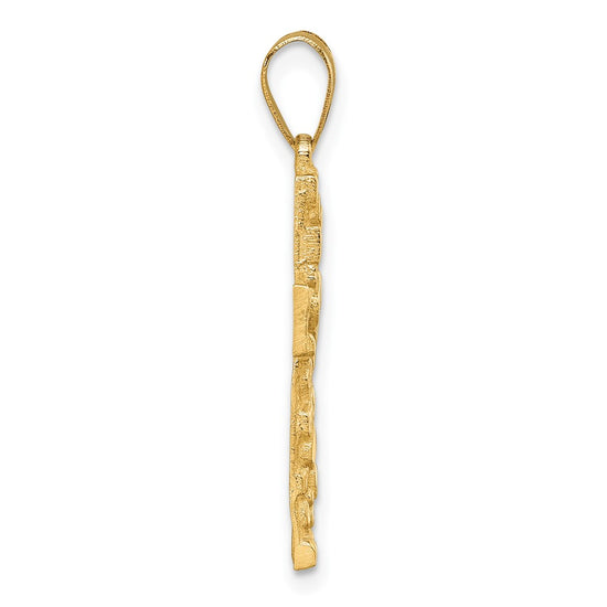 Gold Latin Cross Pendant
