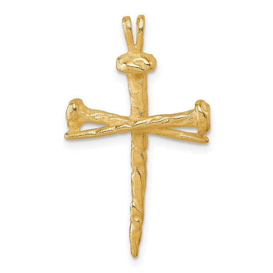 Gold Holy Matrimony Cross Pendant