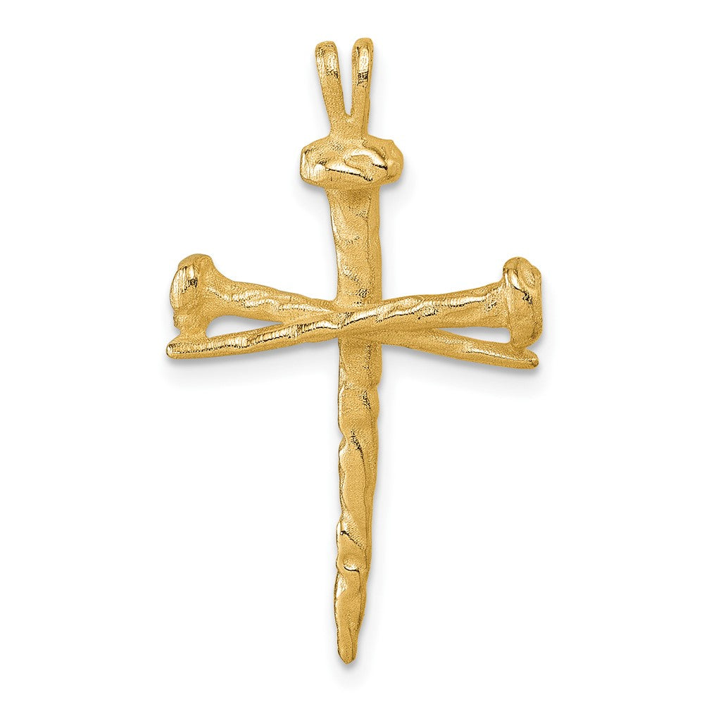 Gold Holy Matrimony Cross Pendant
