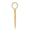 14k Fancy Woven Heart Pendant