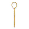 14k Open Heart Pendant