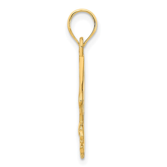 14k Cut-out Flying Eagle Pendant