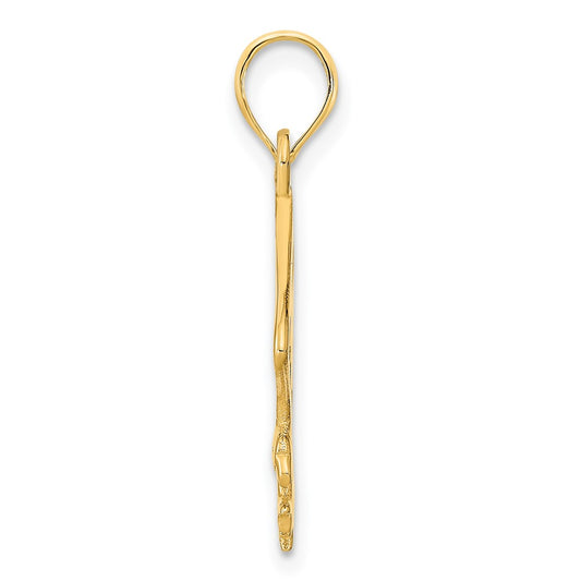 14k Cut-out Flying Eagle Pendant