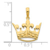 14k 15 Crown Pendant