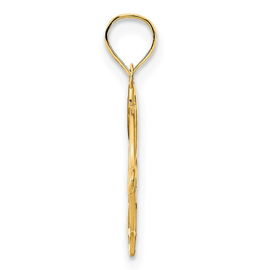 14k Fancy Celtic Knot Design Pendant