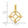 14k Fancy Celtic Knot Design Pendant