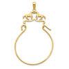14k Two Horses Charm Holder Pendant