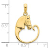 14k Horse Charm Holder Pendant