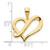 14k Fancy Heart Pendant