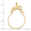 14k Infinity Charm Holder Pendant