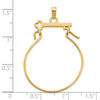 14k Key Charm Holder Pendant