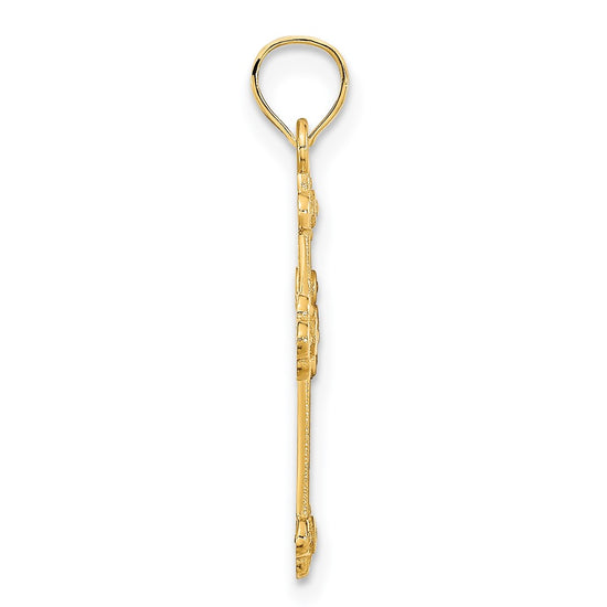 14k Fancy Cross Pendant