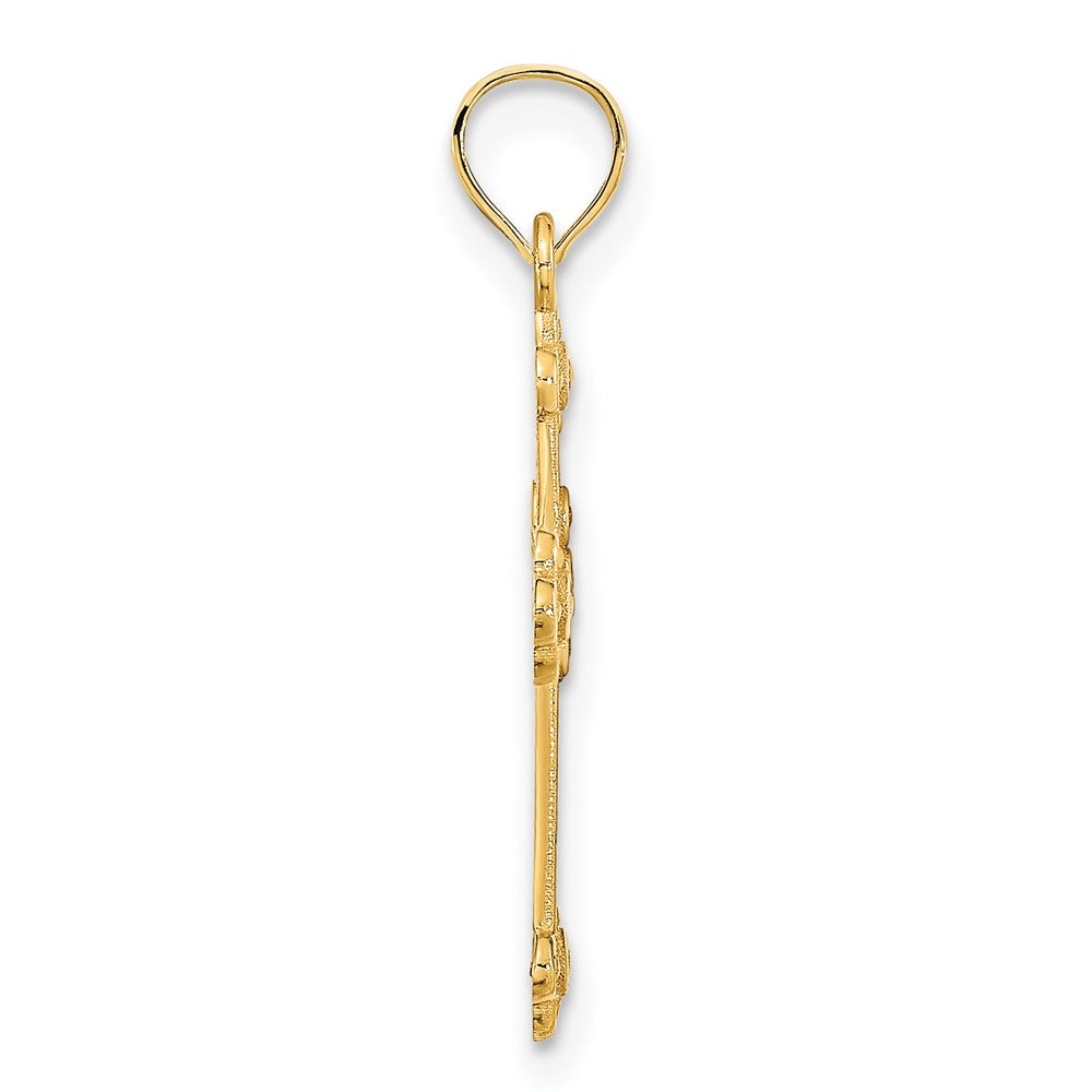 14k Fancy Cross Pendant