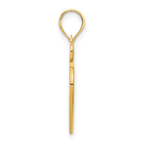 14k Cut-out Heart Pendant