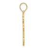14k Budded Cross Charm