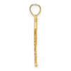 14k Cheerleader Kicking with Pom-Poms Charm
