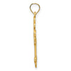 14k Fleur de Lis Cross Charm