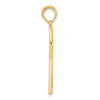 14k Polished Cut-out Cross Pendant