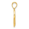14k Polished Horse Head In Heart Pendant