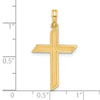 14k Fancy Angled Cross Pendant