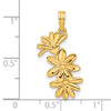 14k Polished Floral Pendant