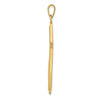 14K Polished Cross with Drape Pendant