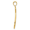14k Polished Awareness Ribbon Pendant